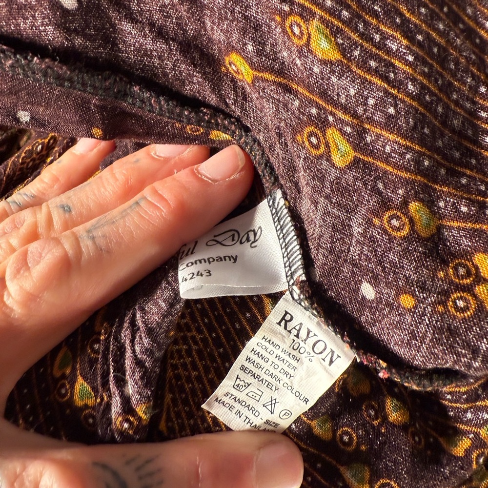Bohemian Floral Brown Maxi Dress - Picture 5 of 5